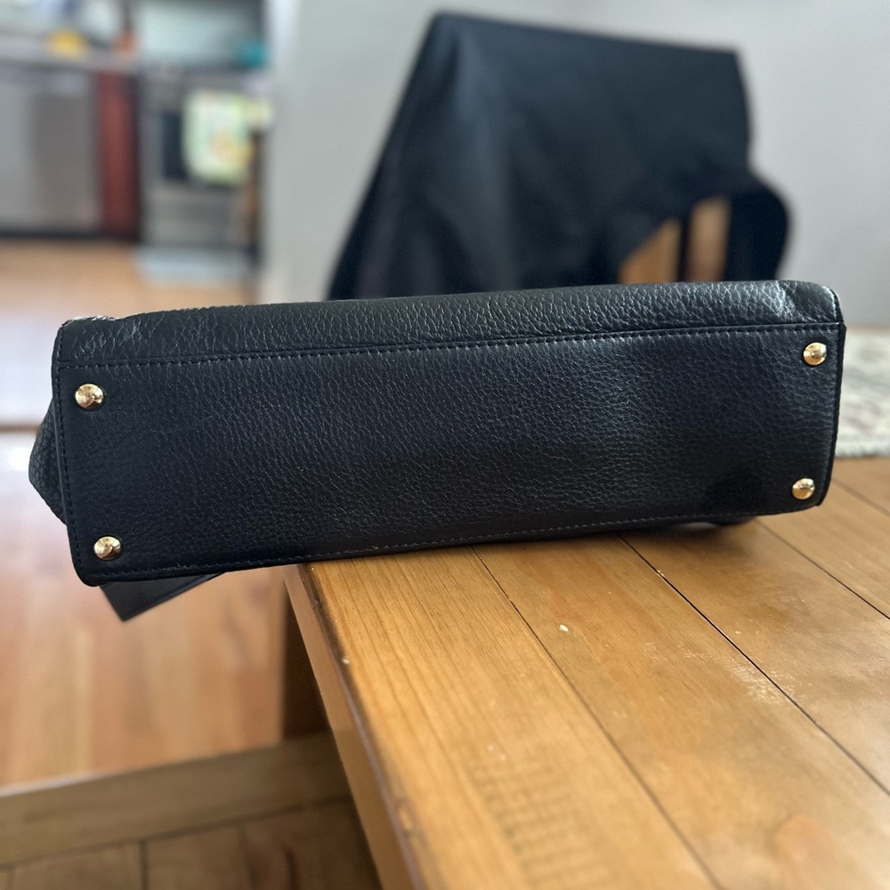 MICHEAL KORS Hamilton Sutton black leather handbag/tote handle large multi strap - Picture 6 of 6